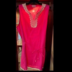 Super Cute Mudpie shift dress with removable string belt